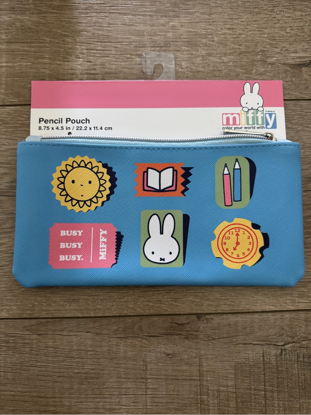 MIFFY and friends Blue Pencil Pouch NWT